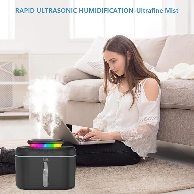 SZO Humidifiers for Bedroom, 2.5L Capacity, Auto Shut-Off, 16 dB Quiet - Image 3