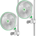 VIVOSUN 2-Pack AeroWave E6 Grow Tent Fan 6”, EC Motor, Smart Wifi Control by VIVOSUN