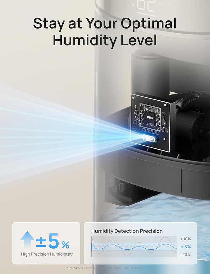 DREO 16L Smart Humidifier Large Room 1000 ft², 130H Cool Mist Air Humidifiers - Image 4