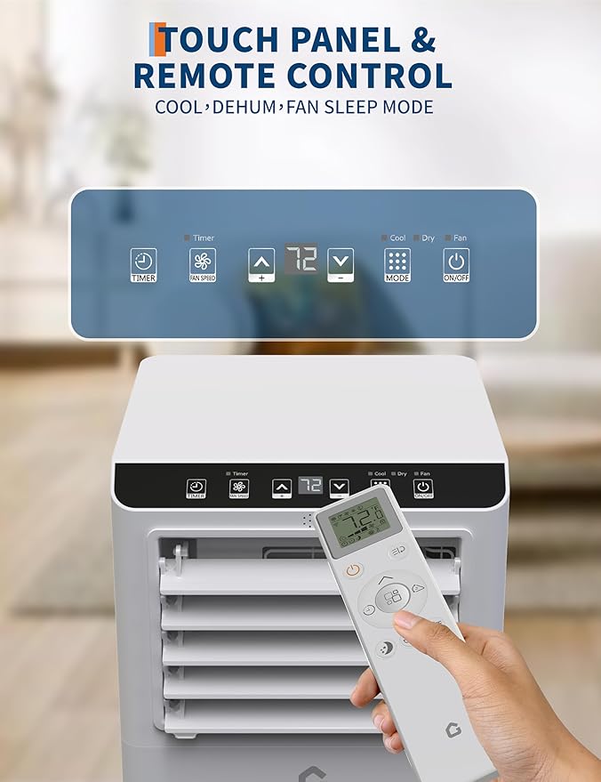 8, 000 BTU Portable Air Conditioners, 3 in-1 Portable AC Unit - Image 4