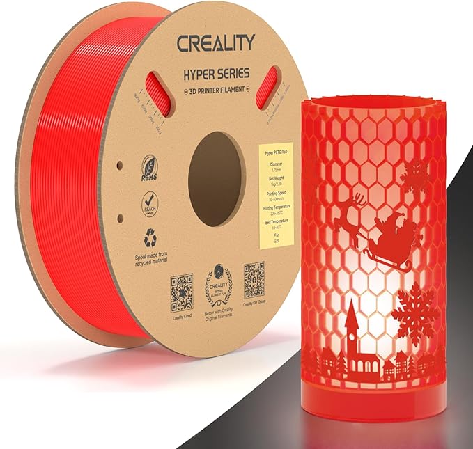 Official Creality Hyper PETG Filament 1.75mm, High Speed 600mm/s 3D Printer by Creality