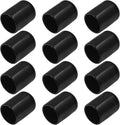 12Pcs Round Rubber End Caps 3/4" ID Vinyl Flexible Bolt Chair Foot Covers Screw by Bonsicoky