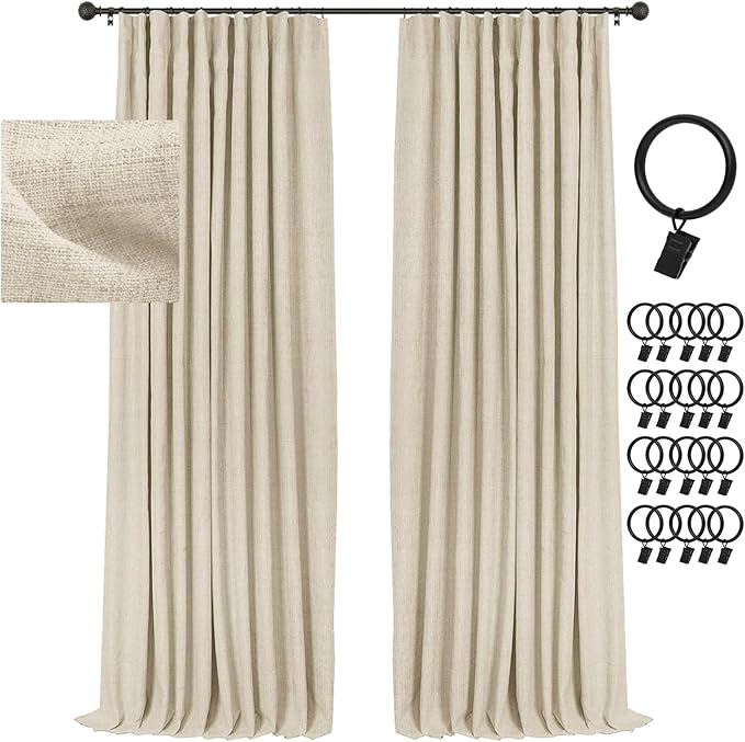 INOVADAY Thermal Sliding Door Curtains 100% Blackout Curtains by INOVADAY