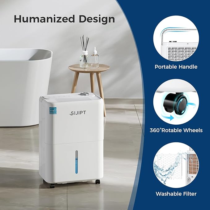 80 Pints Dehumidifier with Pump, Sijipt Energy Star Dehumidifier - Image 6