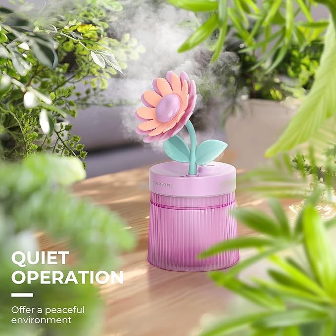 Sunflower Small Humidifier for Plant, Cool Mist Mini Humidifiers for Bedroom - Image 6