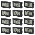 12 Pack Mini Hygrometer Indoor Humidity Meter Hygrometer Thermometers Humidity by DWEII