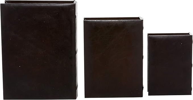 Deco 79 Wooden Decorative Box Faux Storage Book Book Shaped Boxes - Image 7