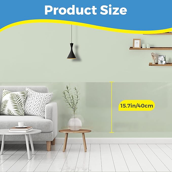 Clear Wall Protector, Non Adhesive Static Cling Removable Contact Paper - Image 8