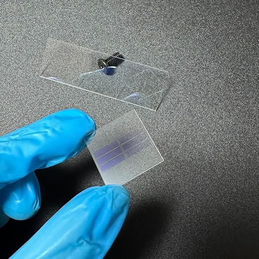 Etched ITO Coated Conductive Glass Substrate Slides Electrode Superconducting by ConductiveglassforLab