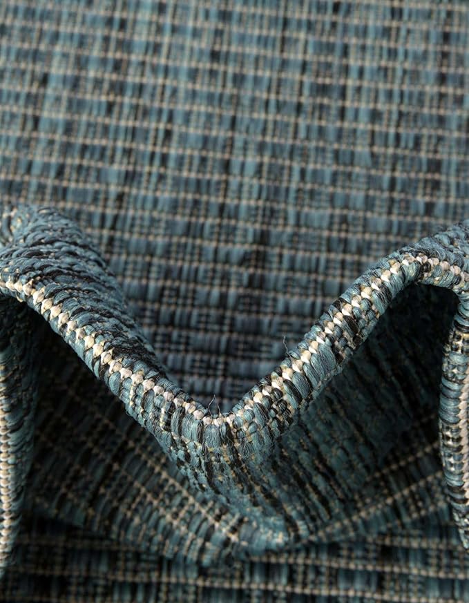 Unique Loom Outdoor Solid Collection Area Rug - Image 6