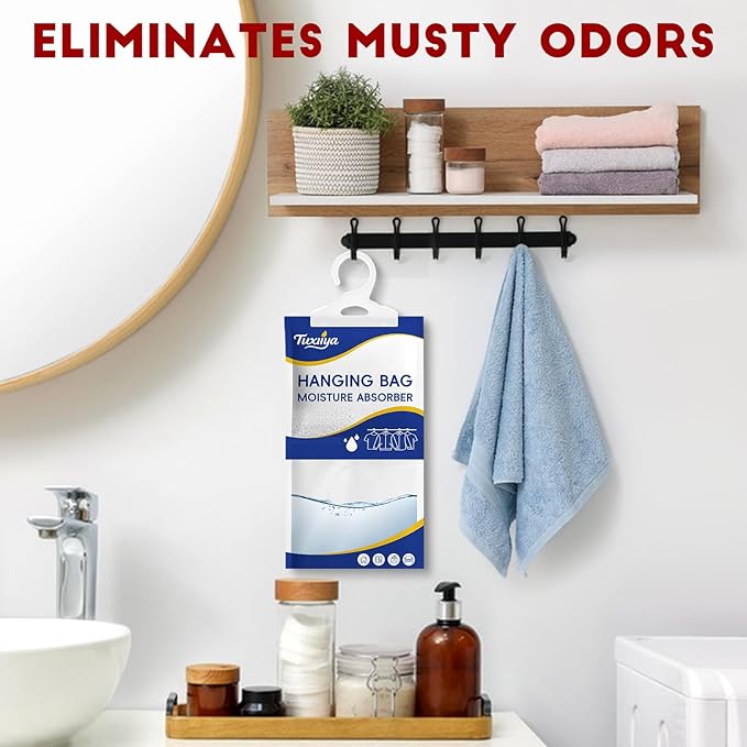 Moisture Absorbers 20 Pack, Hanging Closet Dehumidifier Bags, Moisture - Image 5