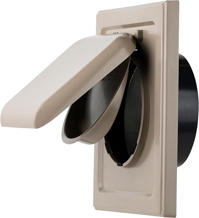 NO-PEST VENT, Exclusive Dual Door Dryer Vent Cover Outdoor 4 inch by No-PestVent
