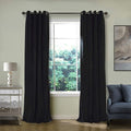 ChadMade Blackout Lined Premium Velvet Curtain Warm Black 72Wx96L Inch by ChadMade