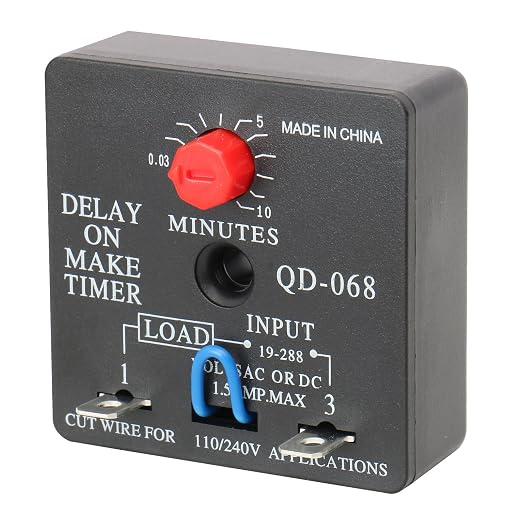 BAOMAIN Delay ON Make Timer QD-068 10 Minutes Adjustable 110/240 VAC time delay - Image 3