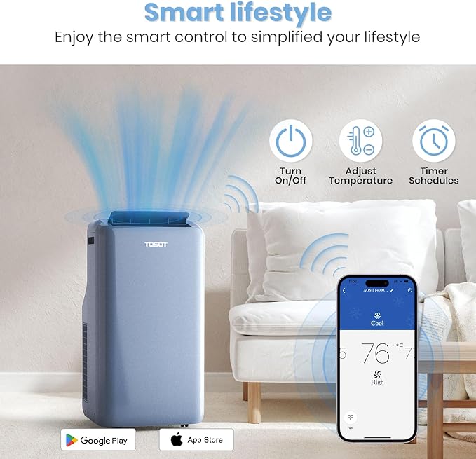 TOSOT 14, 000BTU Wifi Portable Air Conditioner - Image 3