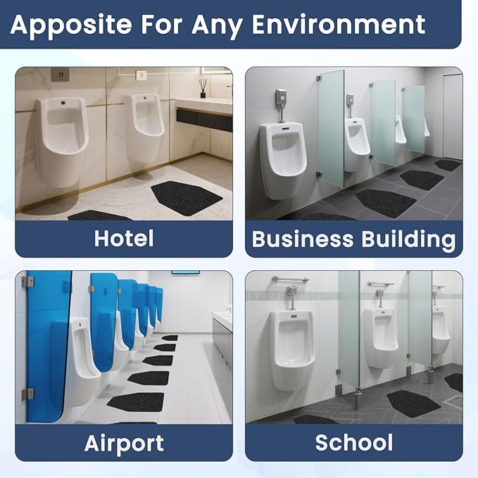 12 Pack Commercial Urinal Mats, Non-Slip Urinal Floor Mat - Image 7