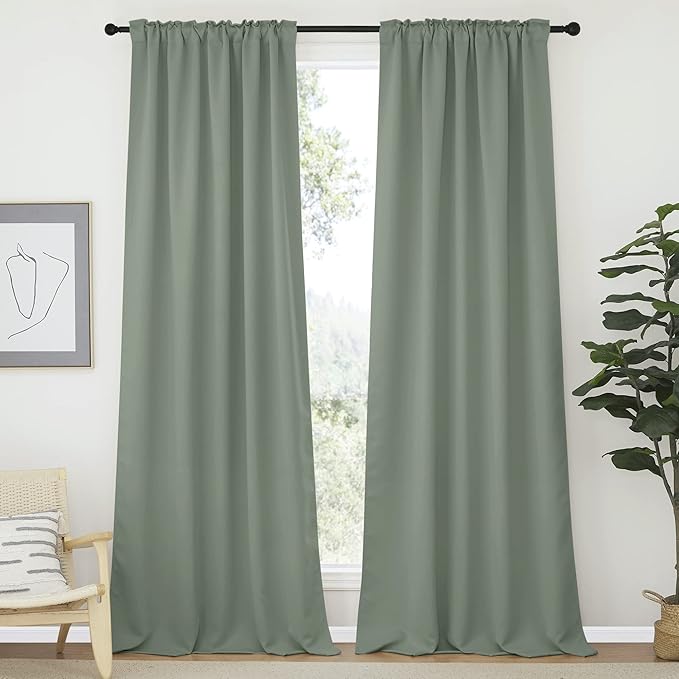 NICETOWN Bedroom Blackout Curtain Panels - Image 2