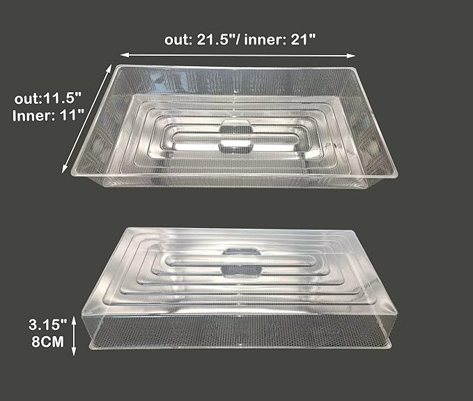 10 Pcs Humidity Dome, Plastic Clear Seed Starter Dome 1020 Tray Covers - Image 3