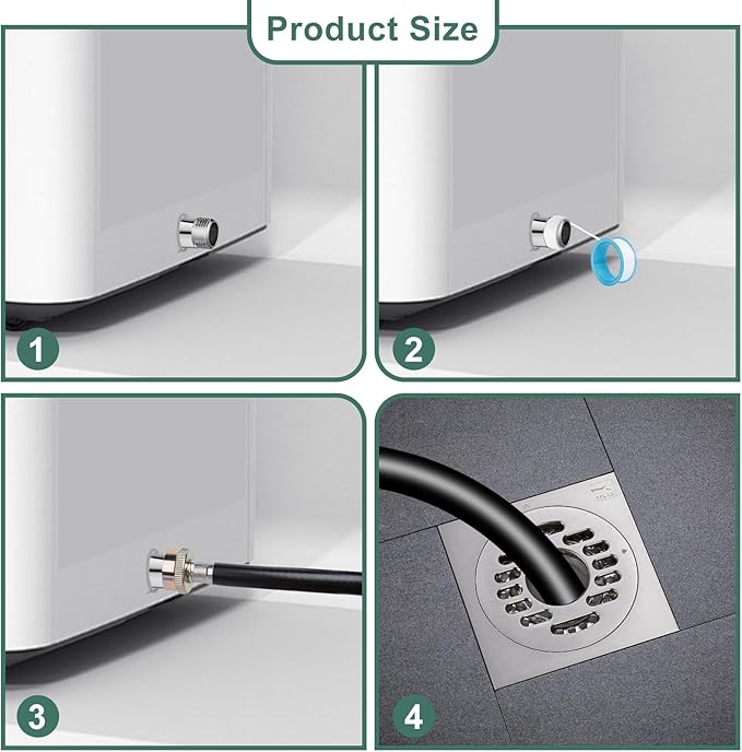 2 M/6.6 FT Dehumidifier Drain Hose 3/4 Inch FHT Connection Brass Thickened - Image 4
