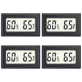 Reptile Thermometer 4-Pack Mini Digital Humidity Temperature Meters Gauge by AikTryee