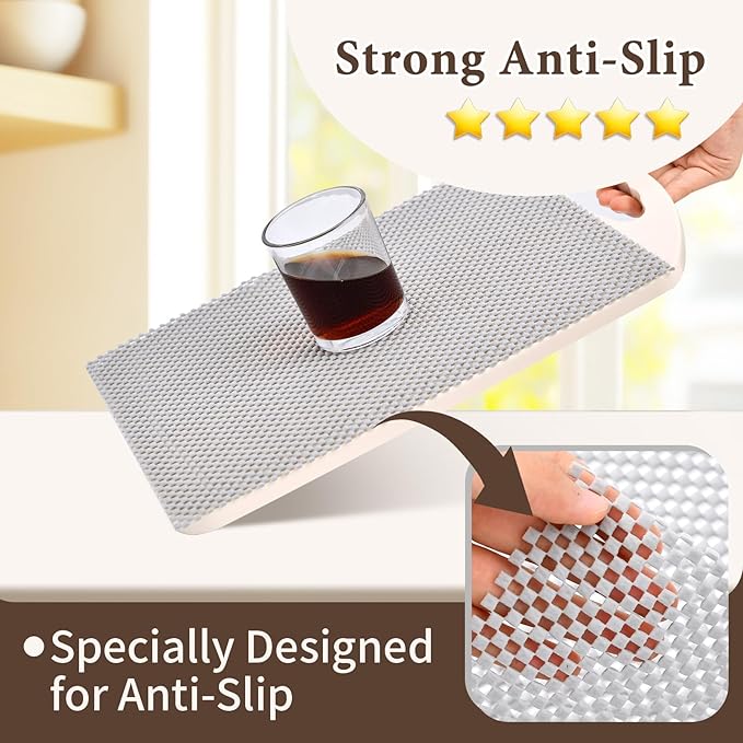 Drawer and Shelf Liner for Kitchen Cabinet: 12 in X 20 Ft Non Slip Waterproof - Image 4