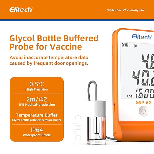 Elitech Digital Temperature Humidity Data Logger Medical Refrigerator - Image 2