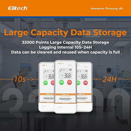 Elitech USB Digital Data Logger Temperature Humidity External Probe Reusable - Image 6