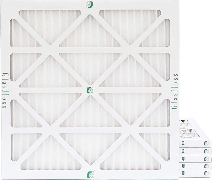 Glasfloss 10x10x1 MERV 10 Pleated Air Filters Box of 6. Actual Size: 9-1/2 x by Glasfloss