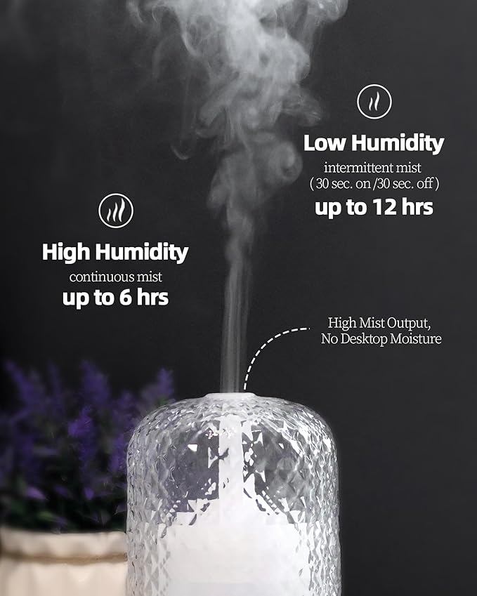 Essential Oil Diffuser – 2.4MHz Ultrasonic Aromatherapy Diffuser, Health Night - Image 7