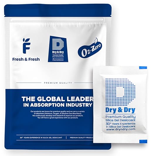 Dry & Dry 5 Gram Silica Gel Packets Silica Gel Desiccants, Silica Gel Packs by DryDry