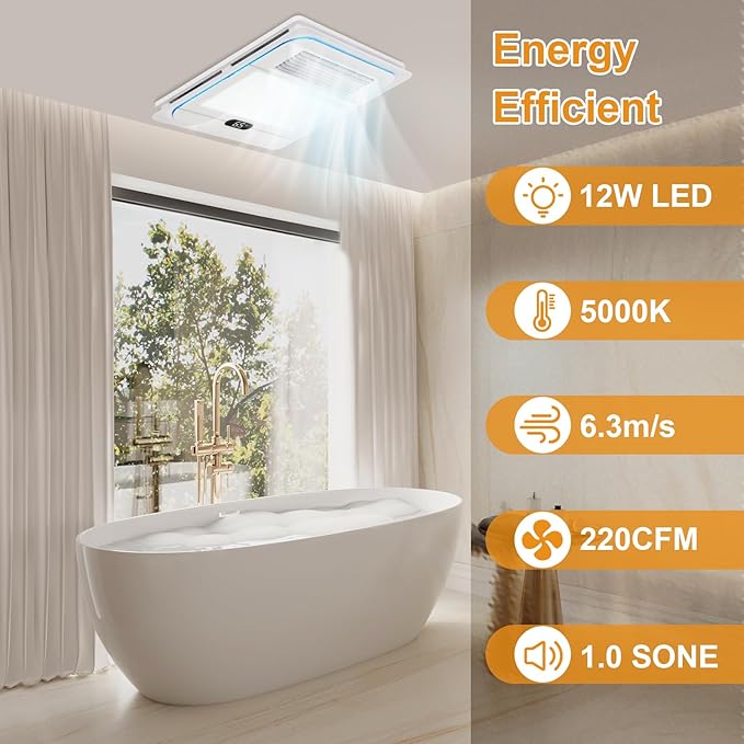 13.8 IN Bathroom Exhaust Fan - Image 6