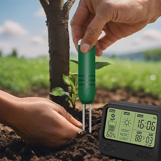 4-in-1 Wireless Soil Moisture Meter/Thermometer/Sunlight/Time, PH Paper - Image 7