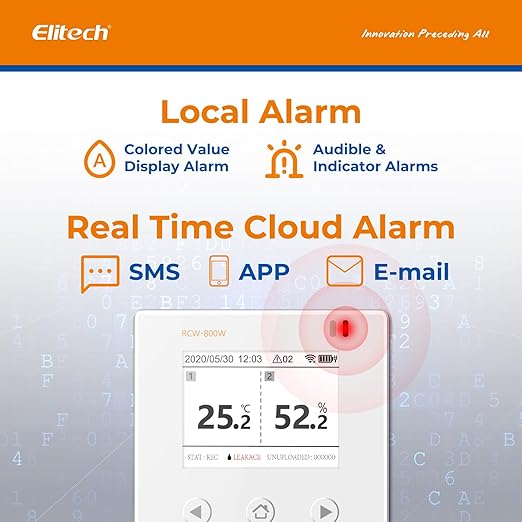 Elitech WiFi Temperature and Humidity Data Logger, 2.4GHz/5GHz Real-time Monitor - Image 4