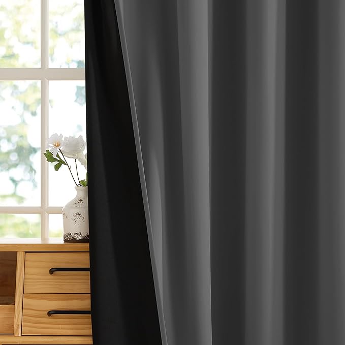 RYB HOME 100% Blackout Door Curtain - Image 7