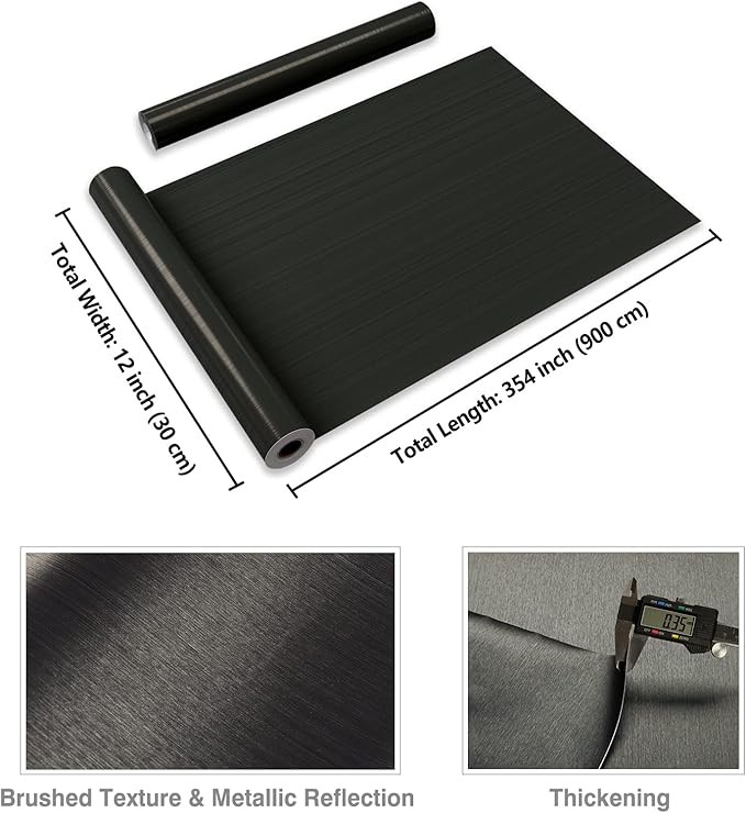 CRE8TIVE Bronze Black Stainless Steel Contact Paper - Image 9