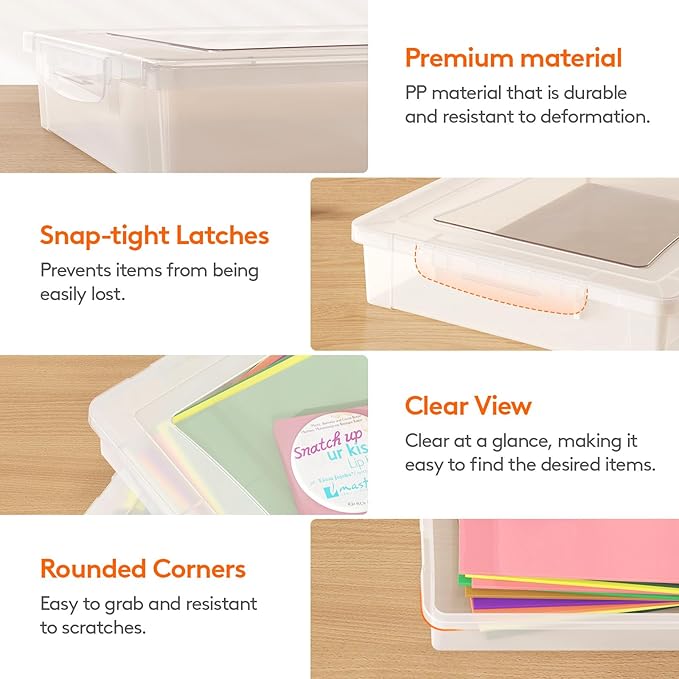 Lifewit 2 Pack Plastic Multi-Purpose Storage Box - Image 3