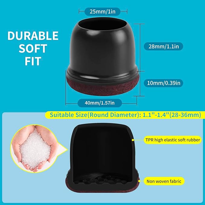 Silicone Chair Leg Floor Protectors - Image 4