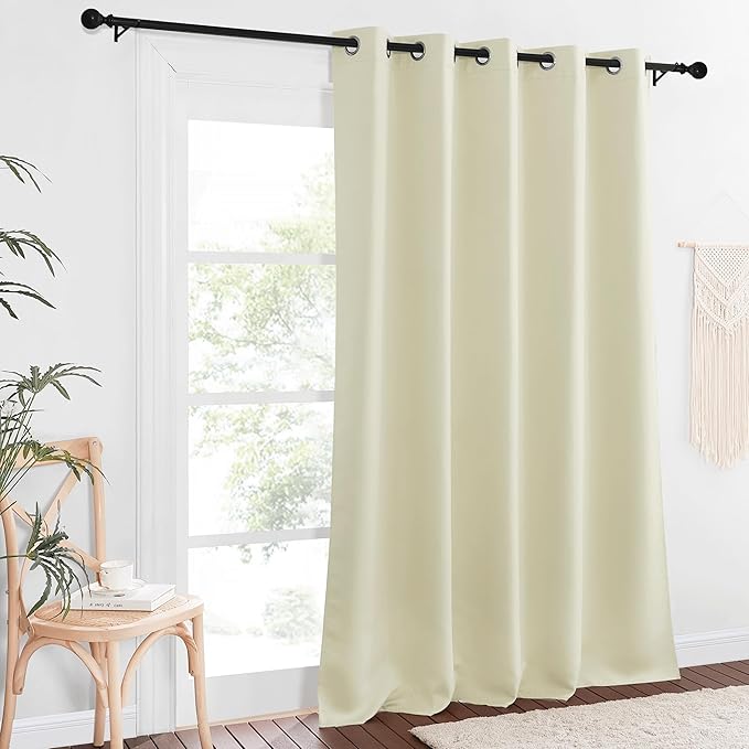 NICETOWN Sliding Door Window Treatment Blackout Patio Door Curtain Panels - Image 8