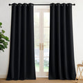 NICETOWN Blackout Curtains Grommet 2 Panels Black Drapes 95Inches Long by NICETOWN