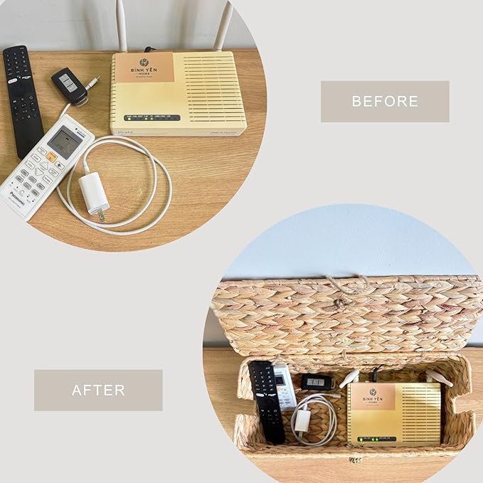 Wicker Cable Management Box - Image 6