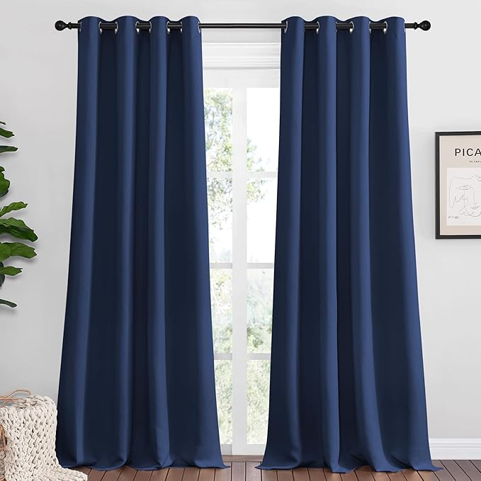 NICETOWN Bedroom Blackout Curtains Panels, 1 Pair, 55 inches by 94 Inch by NICETOWN