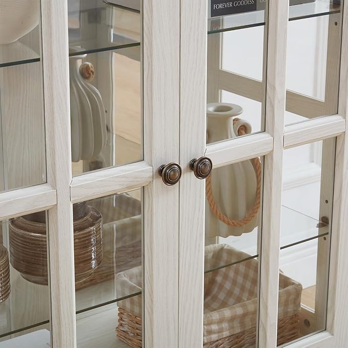 Lighted Glass Curio Cabinet - Image 6