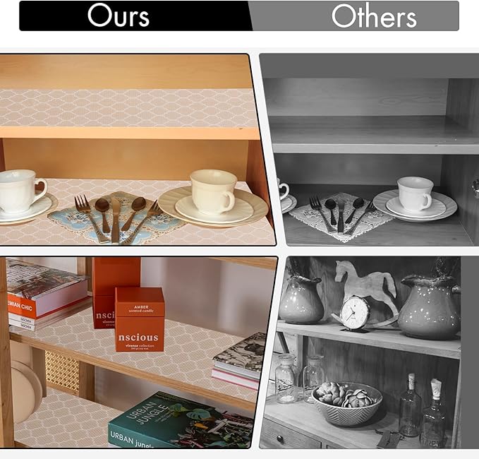 Cooyes Shelf Liner, Non Adhesive Drawer and Cabinet Liner, EVA Washable - Image 8