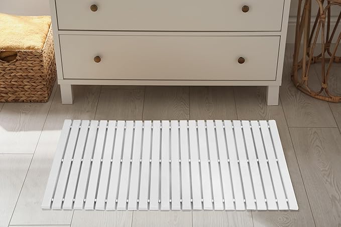 Bath Mat Bathroom Rugs Floor Wood Shower Bathtub Waterproof Non Slip - Image 5