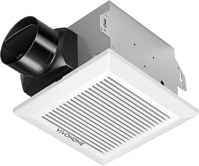 VIVOHOME Ultra-Quiet 80 CFM Bathroom Exhaust Fan, 1.5 Sone 95 Sq.Ft Coverage by VIVOHOME