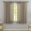 DONREN Flax Linen Curtains 72 Inch Length by DONREN