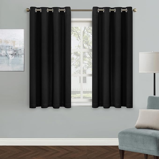 MYSKY HOME Blackout Curtain, 54 Inch Length, Grommet Room Darkening, Triple by MYSKYHOME