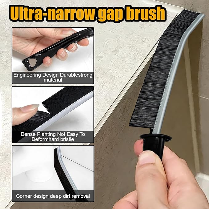 12pcs Crevice Cleaning Brush, Straw Cleaner Brush, Hard Bristle Grout Brushes - Image 3