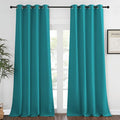 NICETOWN Peacock Teal Blackout Curtain 108 inch Length by NICETOWN