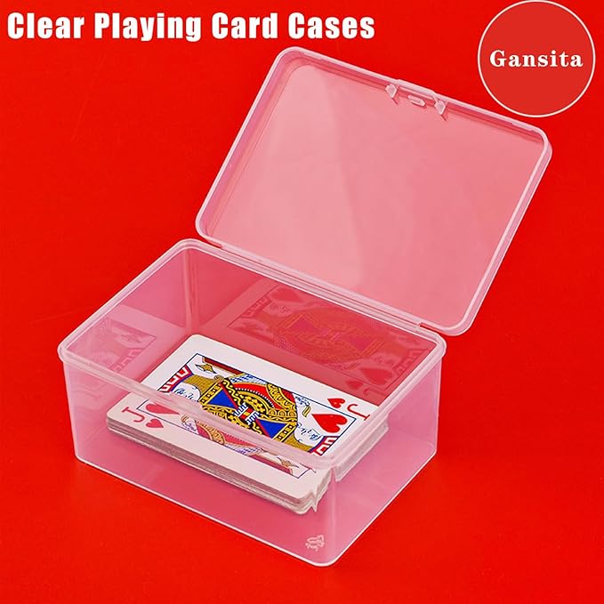 8Pcs Clear Playing Deck Card Storage Box Plastic Card Boxes Playing Card Boxs - Image 4